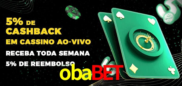 Promoções do cassino ao Vivo obabet